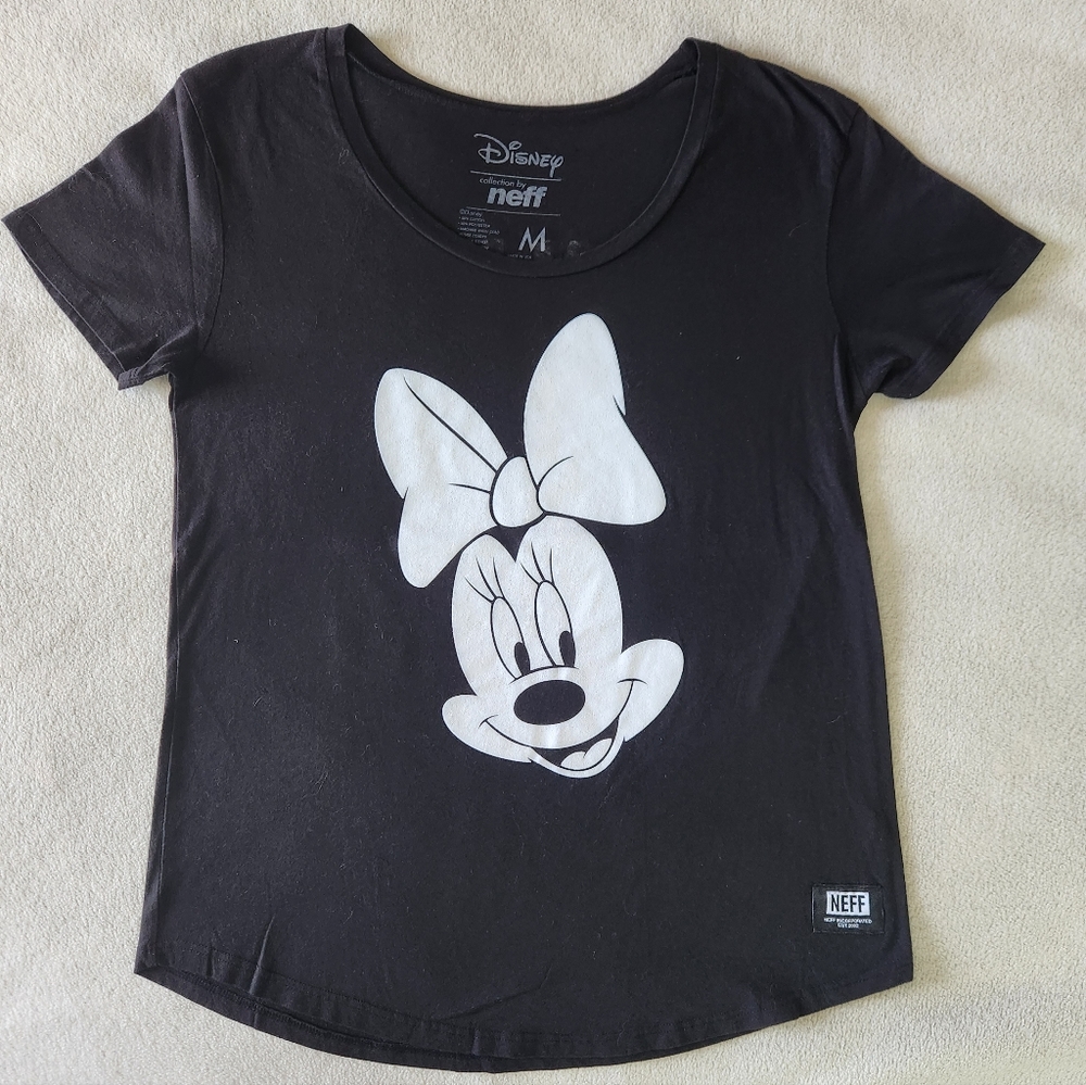 Disney by NEFF Minnie Mouse Womens T Shirt size Medium Preowned Great Condition